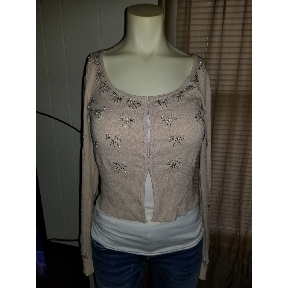 Express beaded cardigan